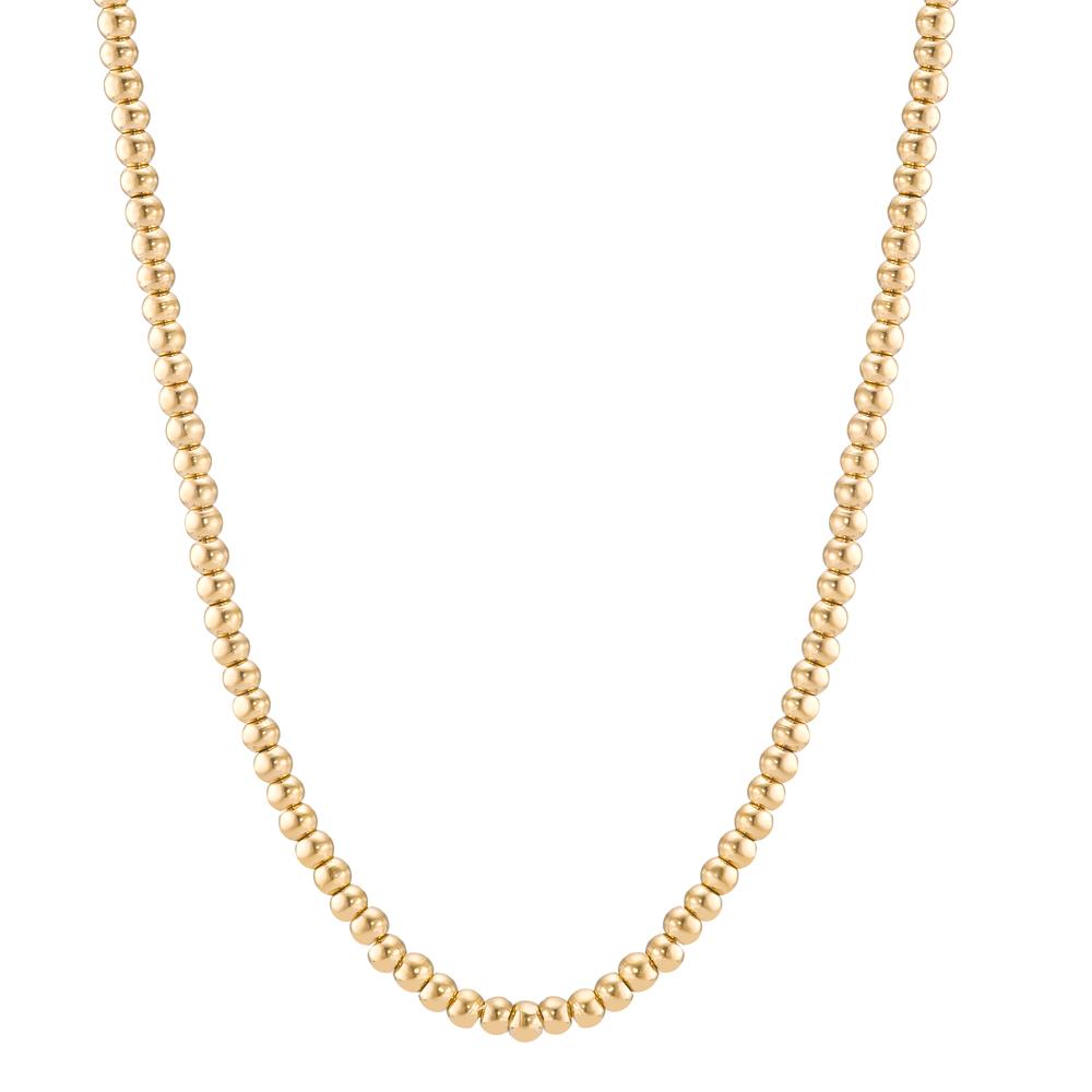 Halskette Bola Gold aus glänzenden Edelstahlkugeln Ø3mm, 39- 42 verstellbar-595603