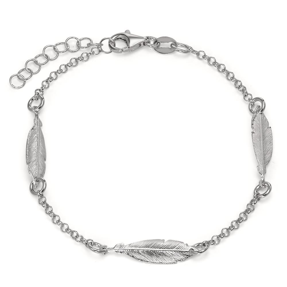 Armband Silber rhodiniert Feder 17-19 cm verstellbar-598978
