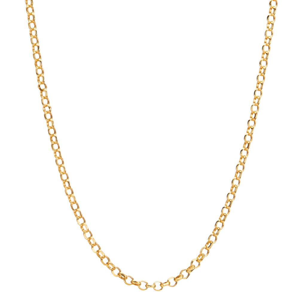 Halskette Silber gelb vergoldet 40-45 cm verstellbar-600669